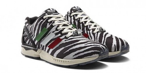 adidas zx flux zebra print