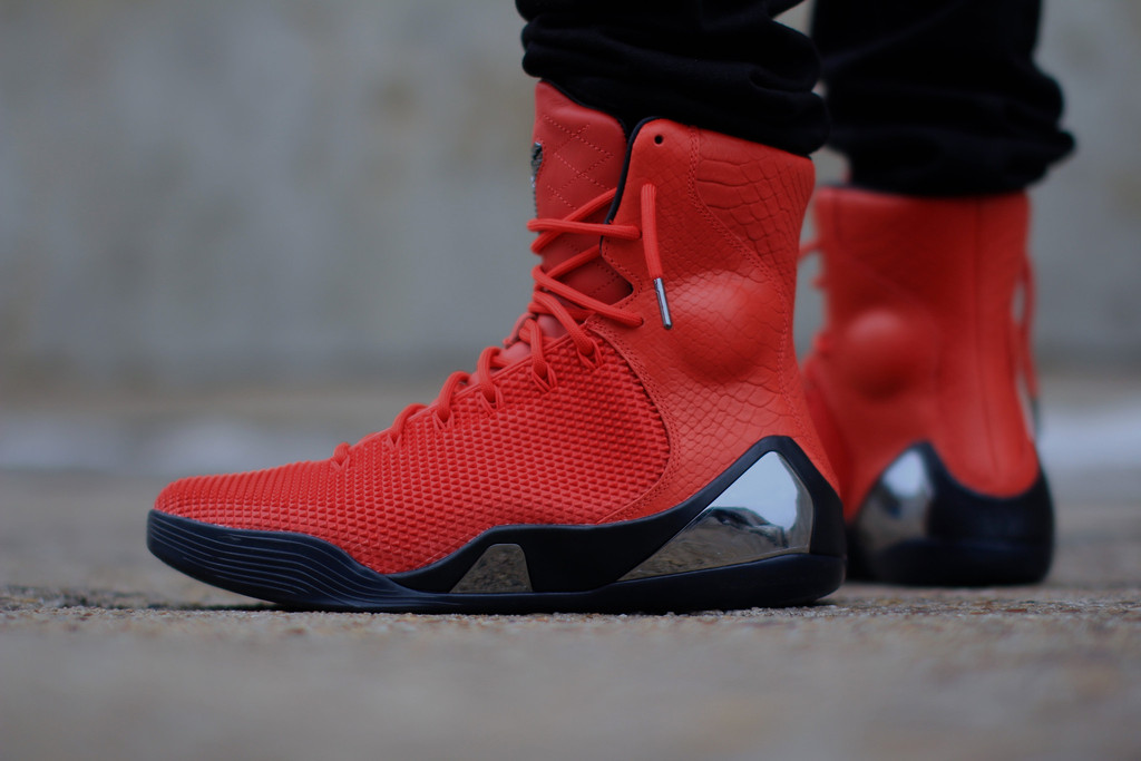 Nike Kobe 9 KRM EXT ‘Challenge Red’ OnFeet Look WearTesters