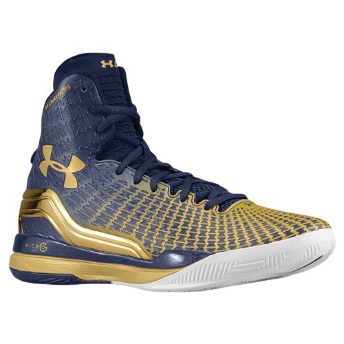 under armour blue and gold shoes