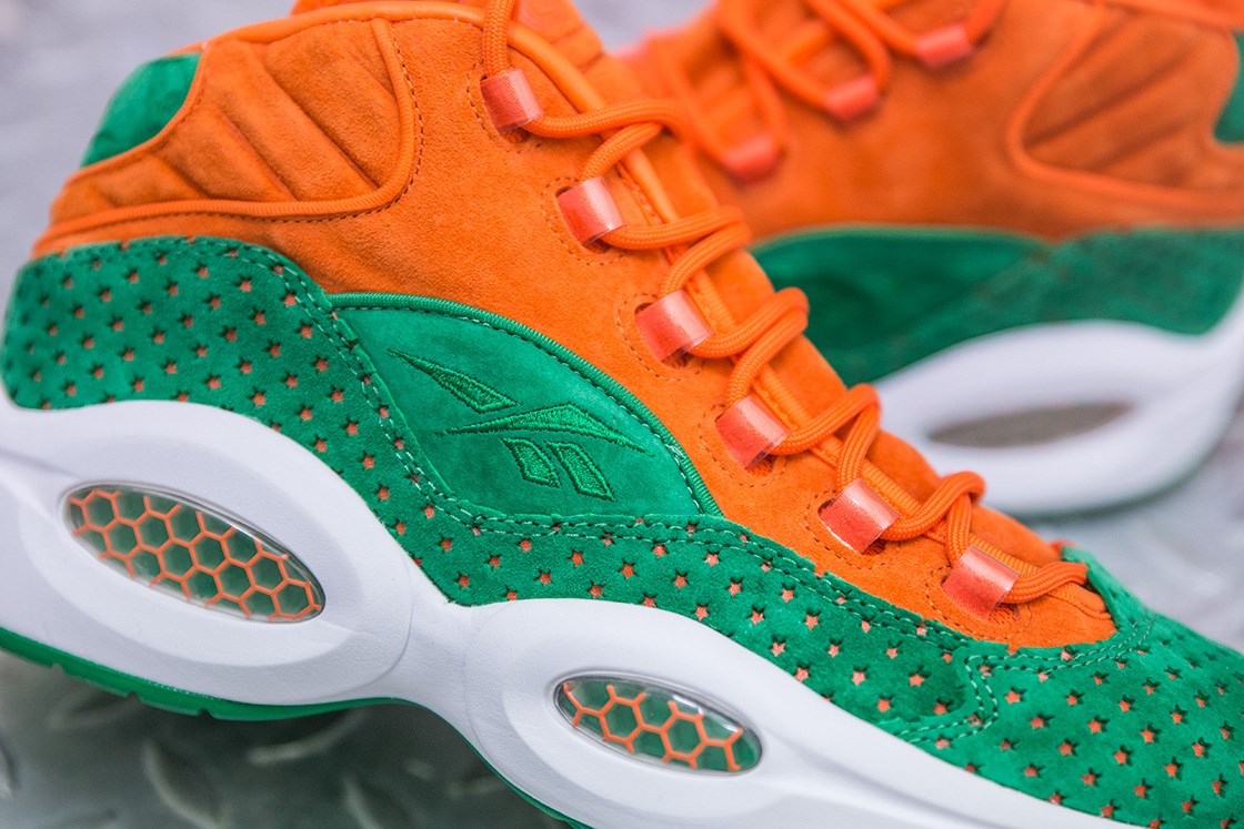 reebok question donna arancione