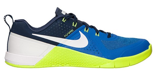 nike metcon blue and yellow