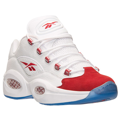 white and red reebok question