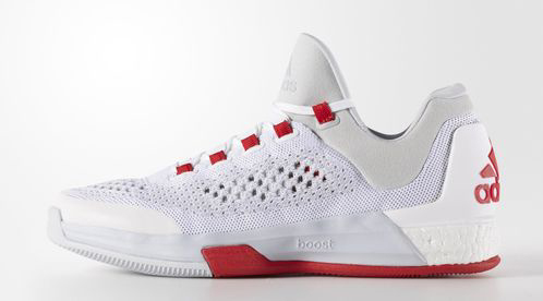 adidas CrazyLight Boost 2015 White/ Clear Grey - Red - WearTesters
