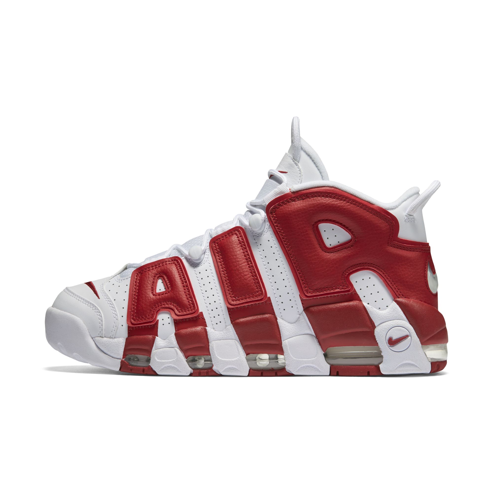 Uptempo | White/Red Colorway - WearTesters