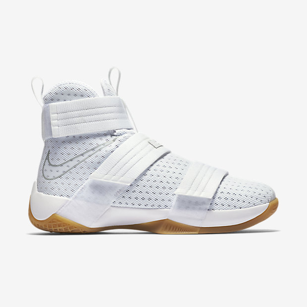 Nike LeBron Soldier 10 in White/ Gum 