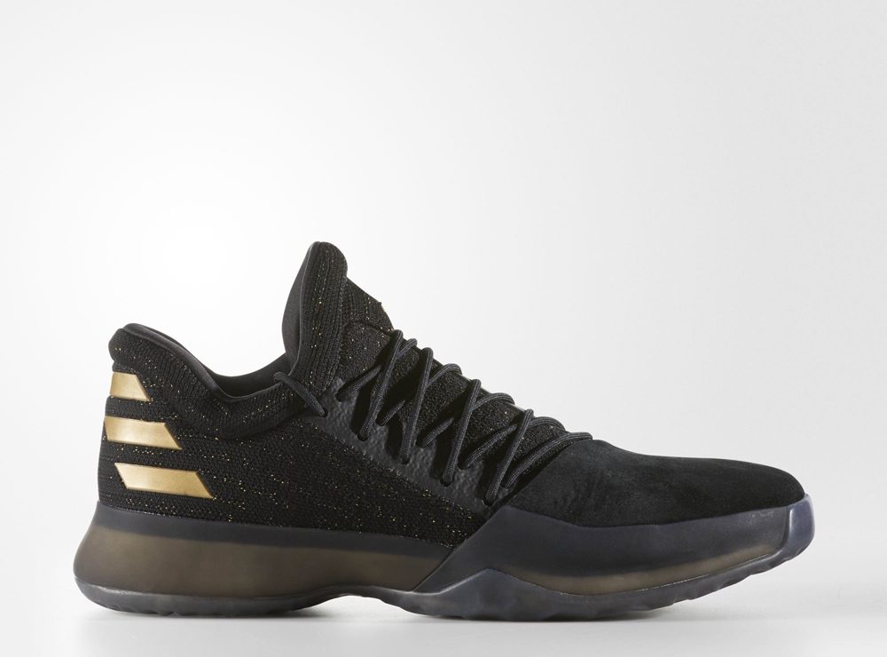 harden vol 1 adidas black and gold