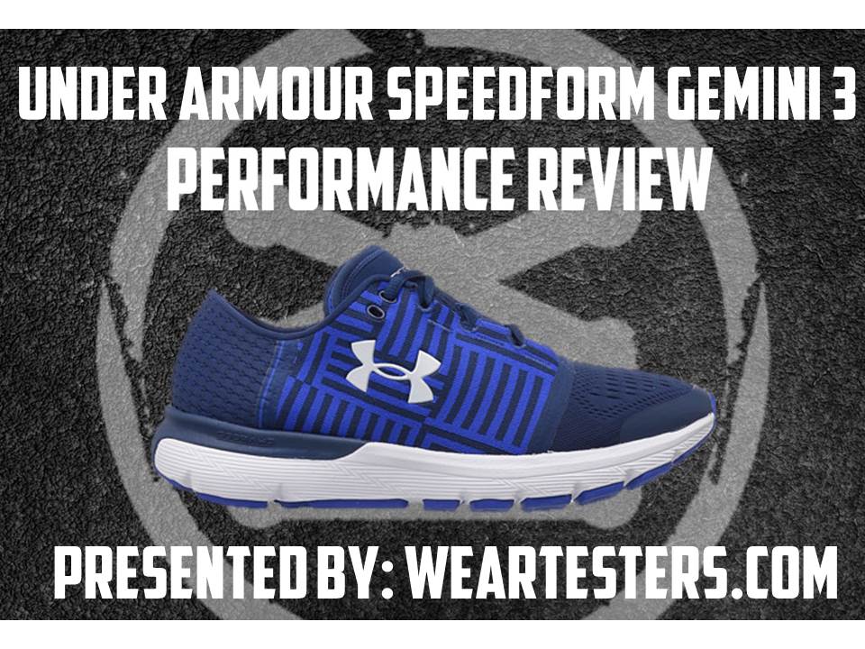under armour speedform gemini 3 review