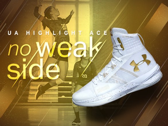 under armour highlight ace white