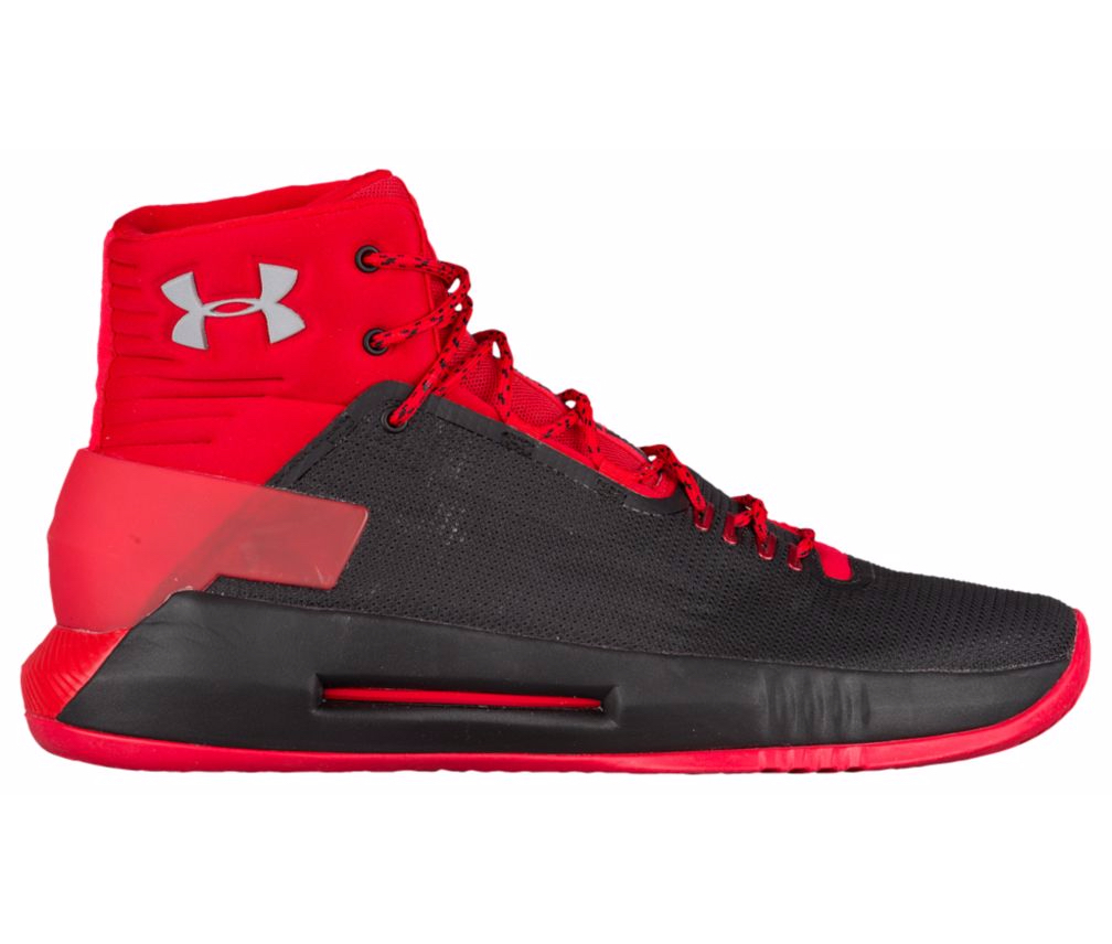 A New Black/Red Under Armour Drive 4 is 
