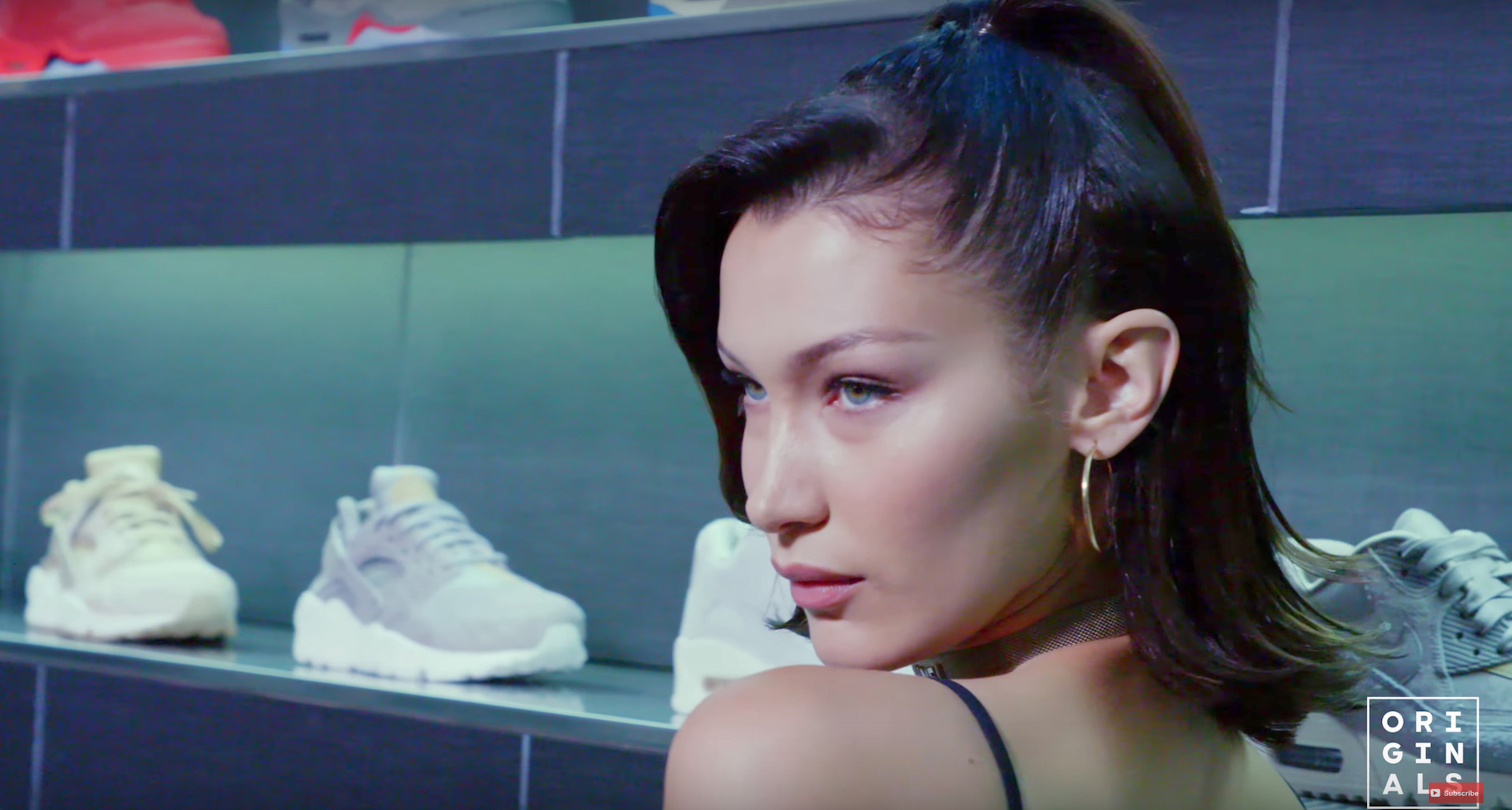 Bella Hadid Goes Sneaker Shopping with 