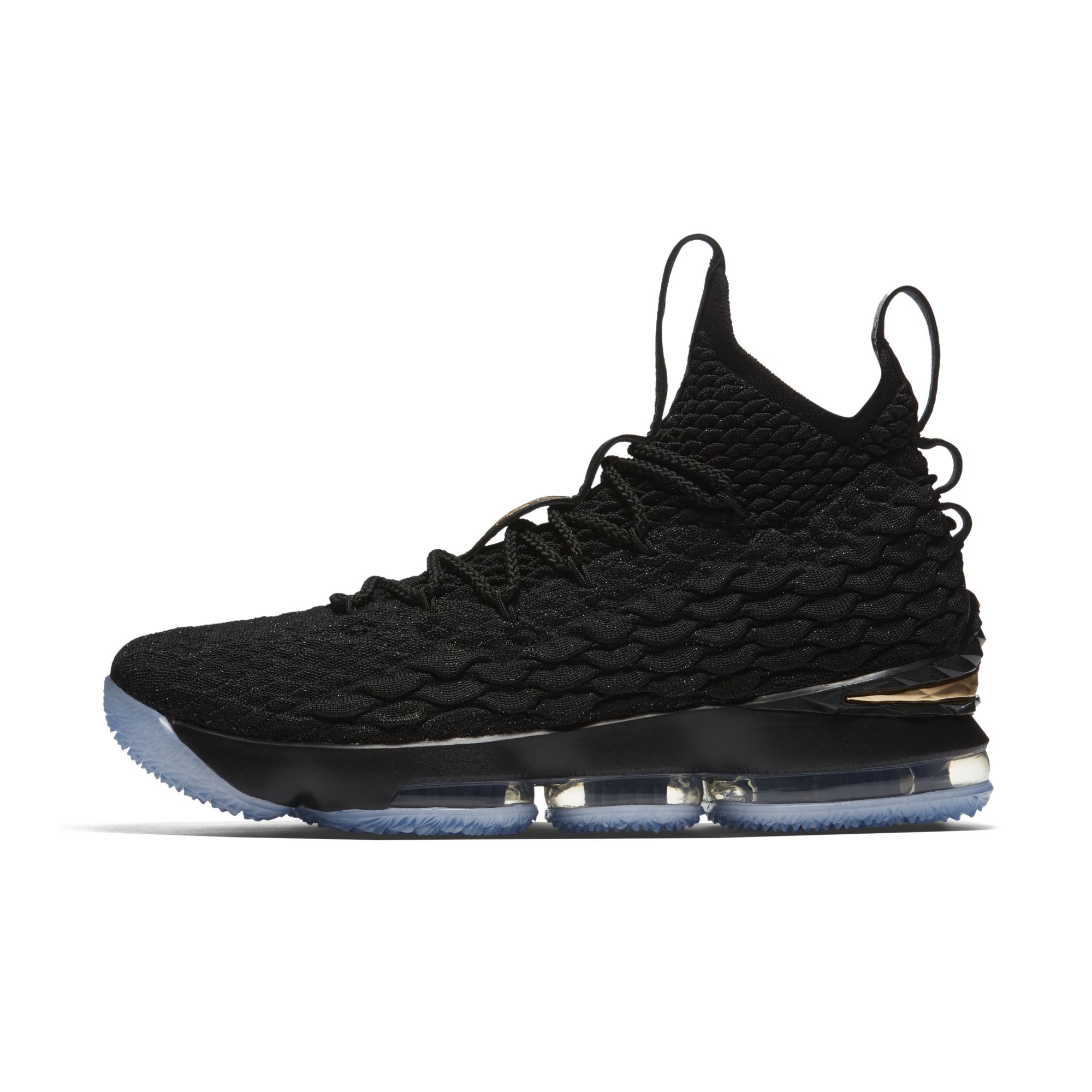 lebron 15 black and gold men