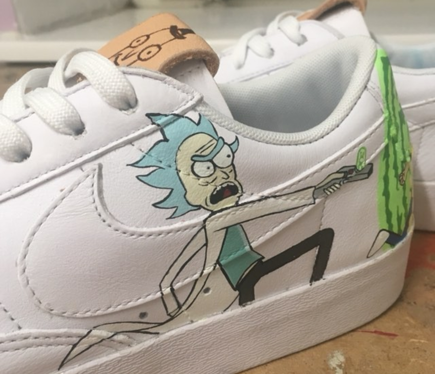 Rick And Morty Custom Shoes Air Force 1 Rick n morty