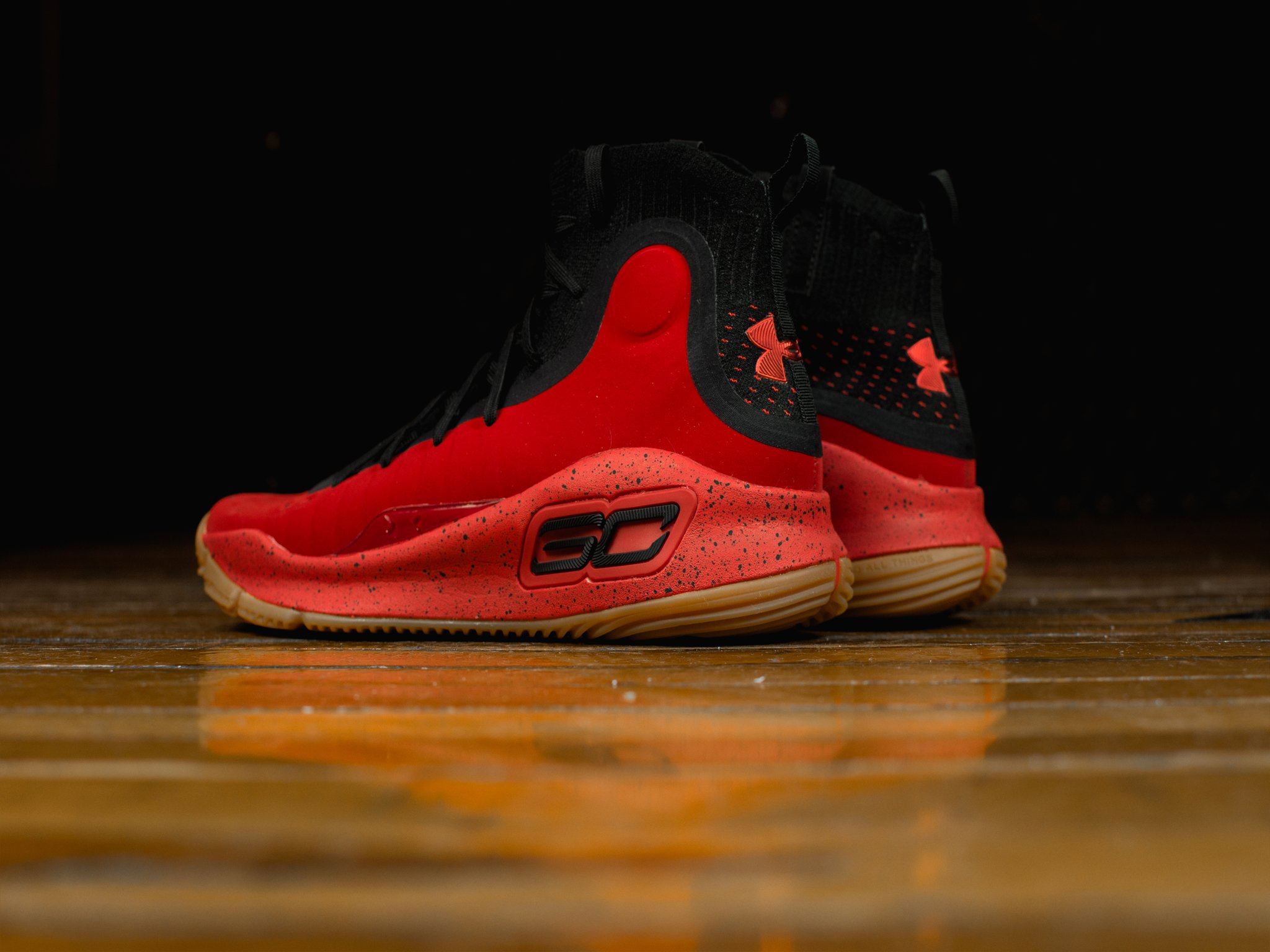 curry 4 red black