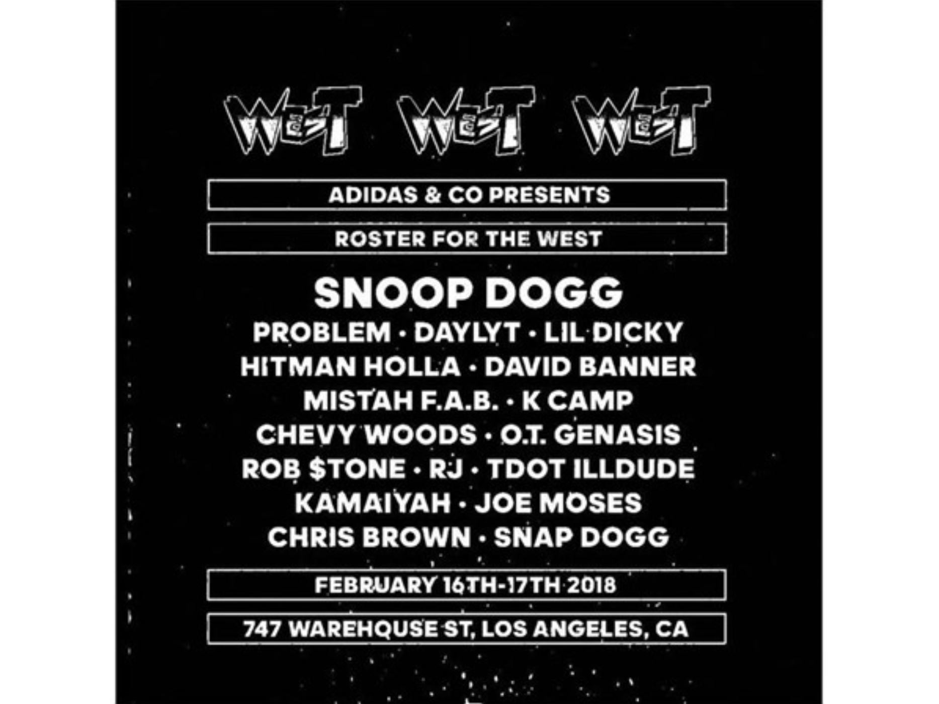 adidas Shares Rapper Rosters for East vs West Basketball Game at 747  Warehouse St. - WearTesters