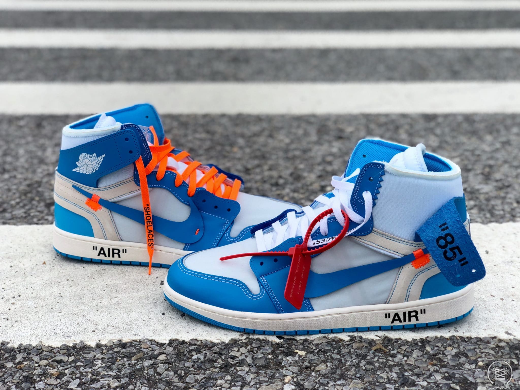 Here's a Detailed Look at Virgil Abloh's Off-White Air Jordan 1 'UNC ...