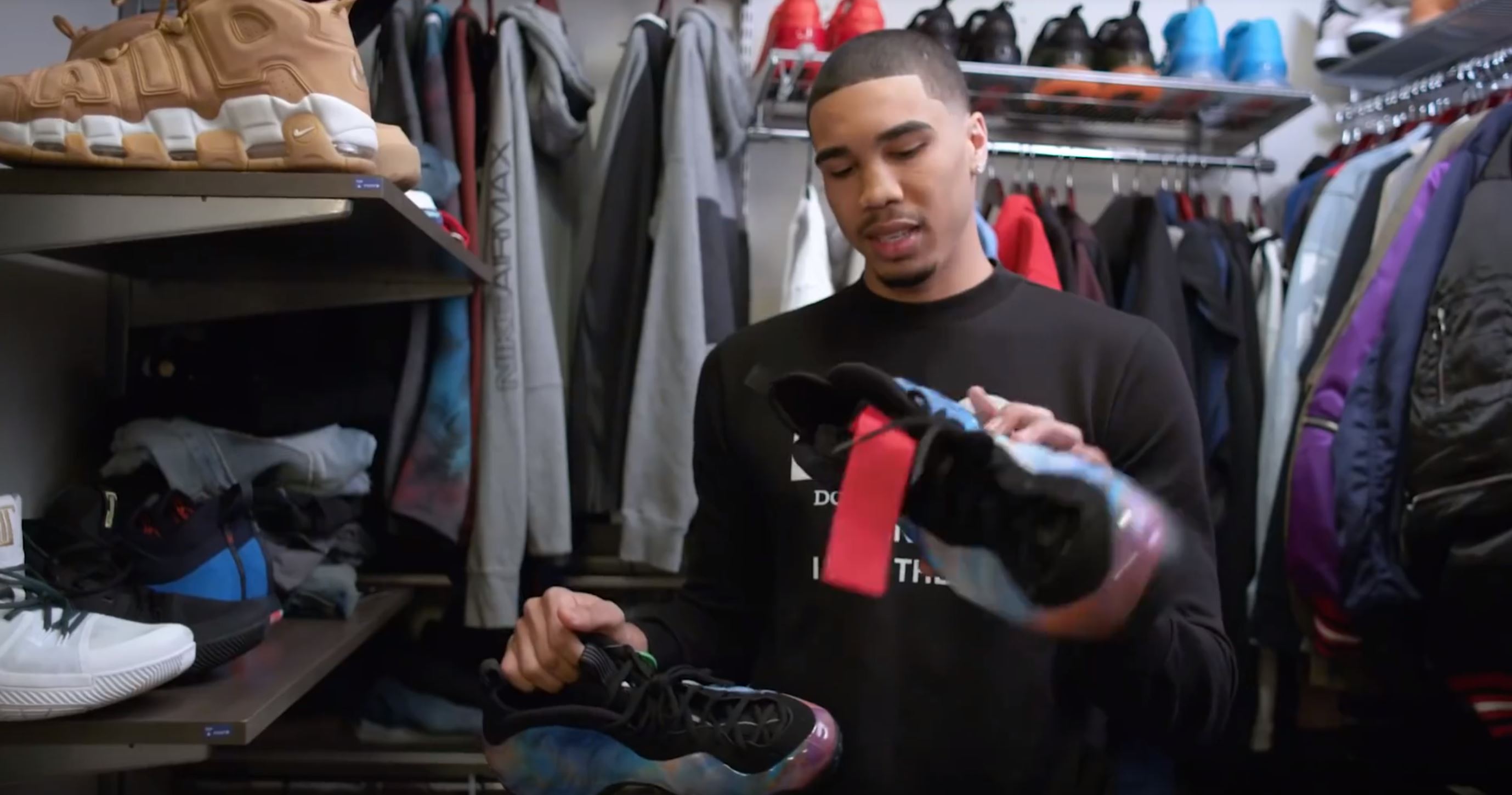 Jayson Tatum Shows Off His Sneaker 