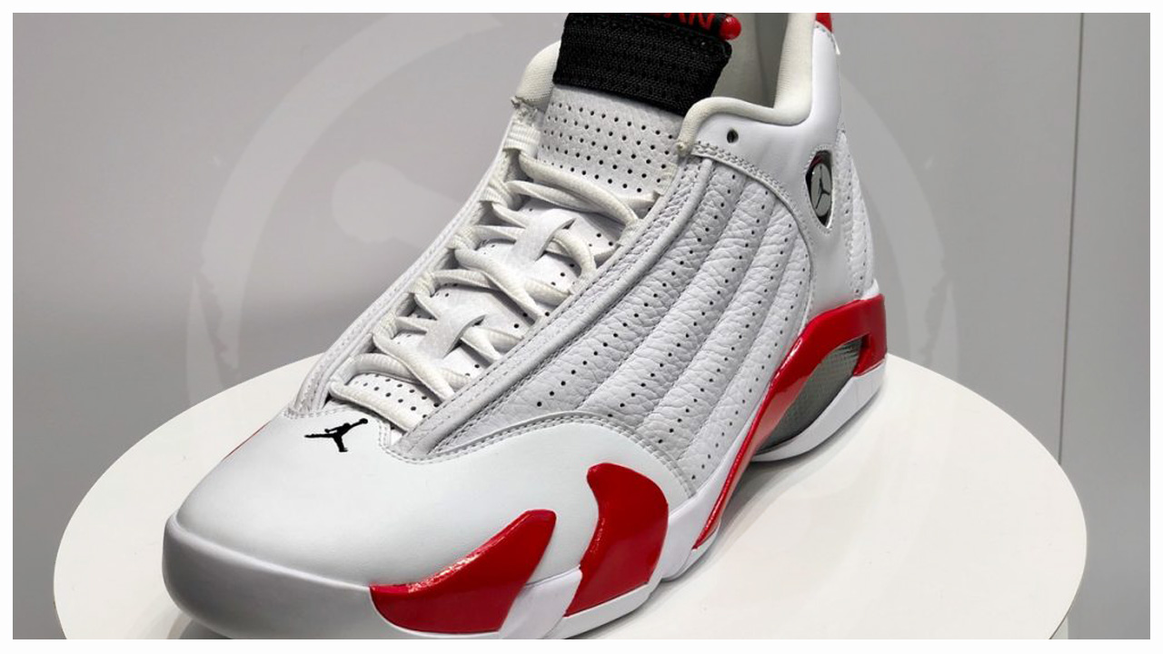 jordan 14 red and white